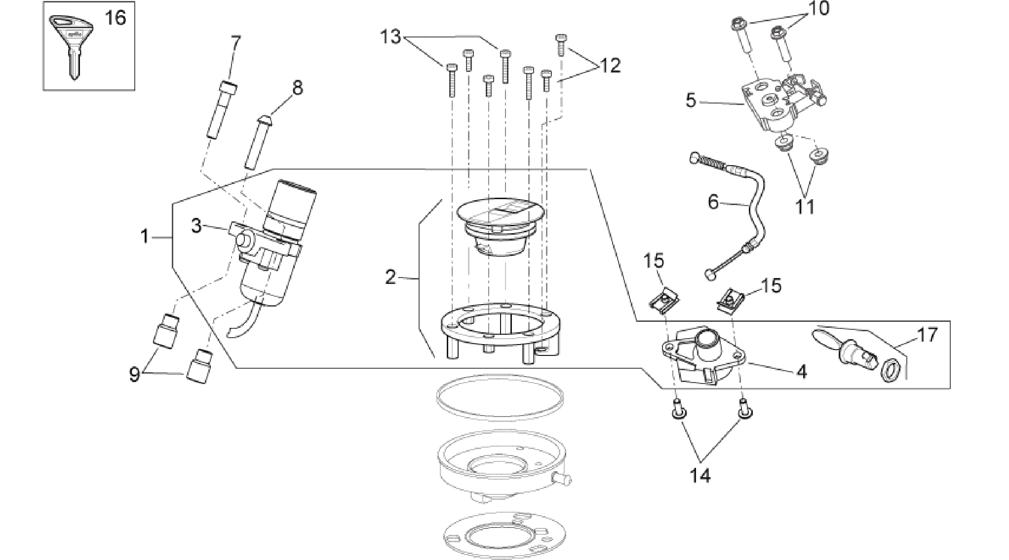 Lock hardware kit