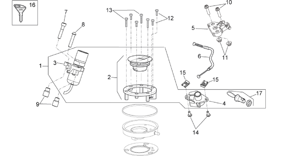 Lock hardware kit