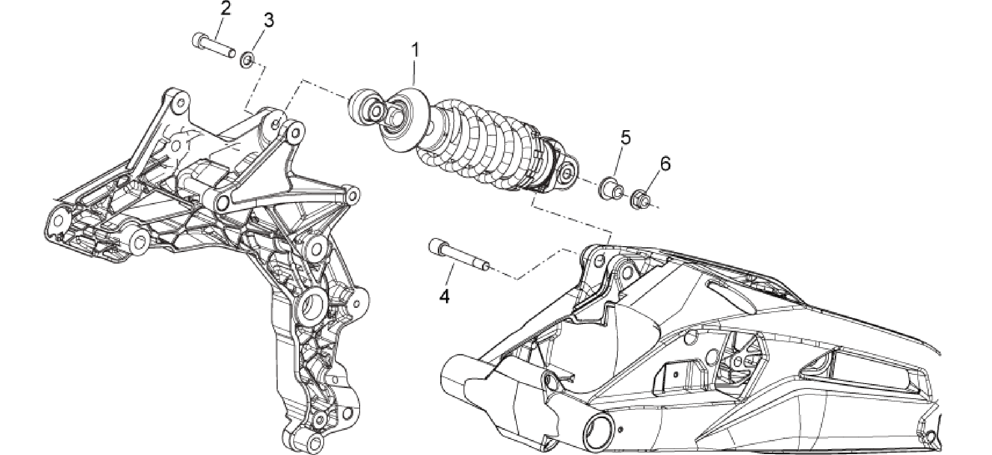 Rear shock absorber
