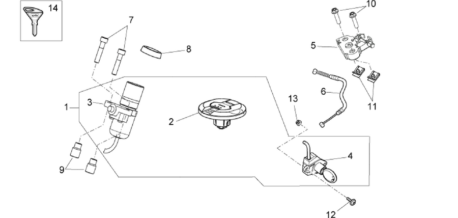 Lock hardware kit