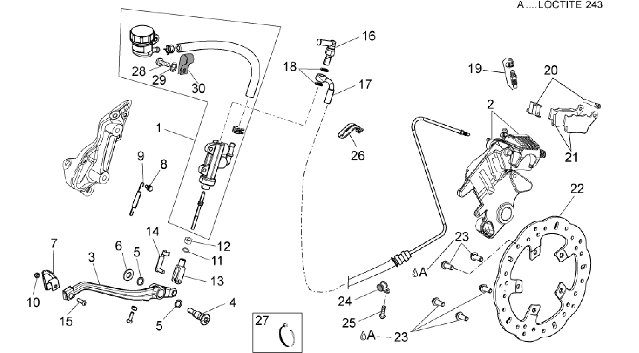Rear brake system I