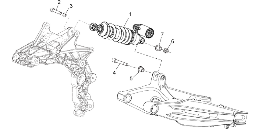 Rear shock absorber