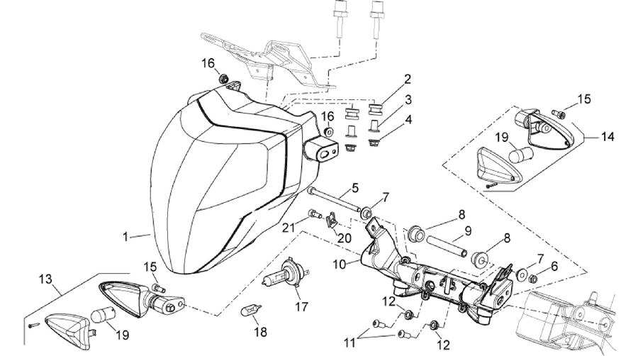 Front headlamps