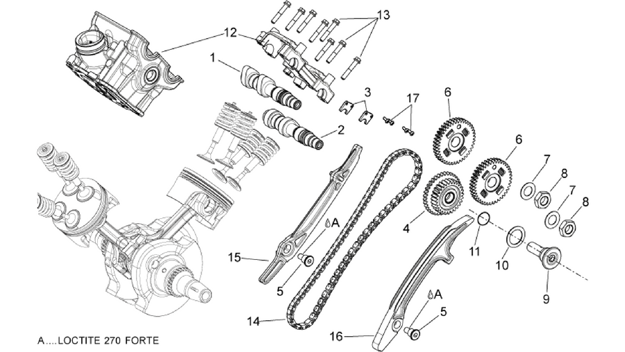 Rear cylinder timing system