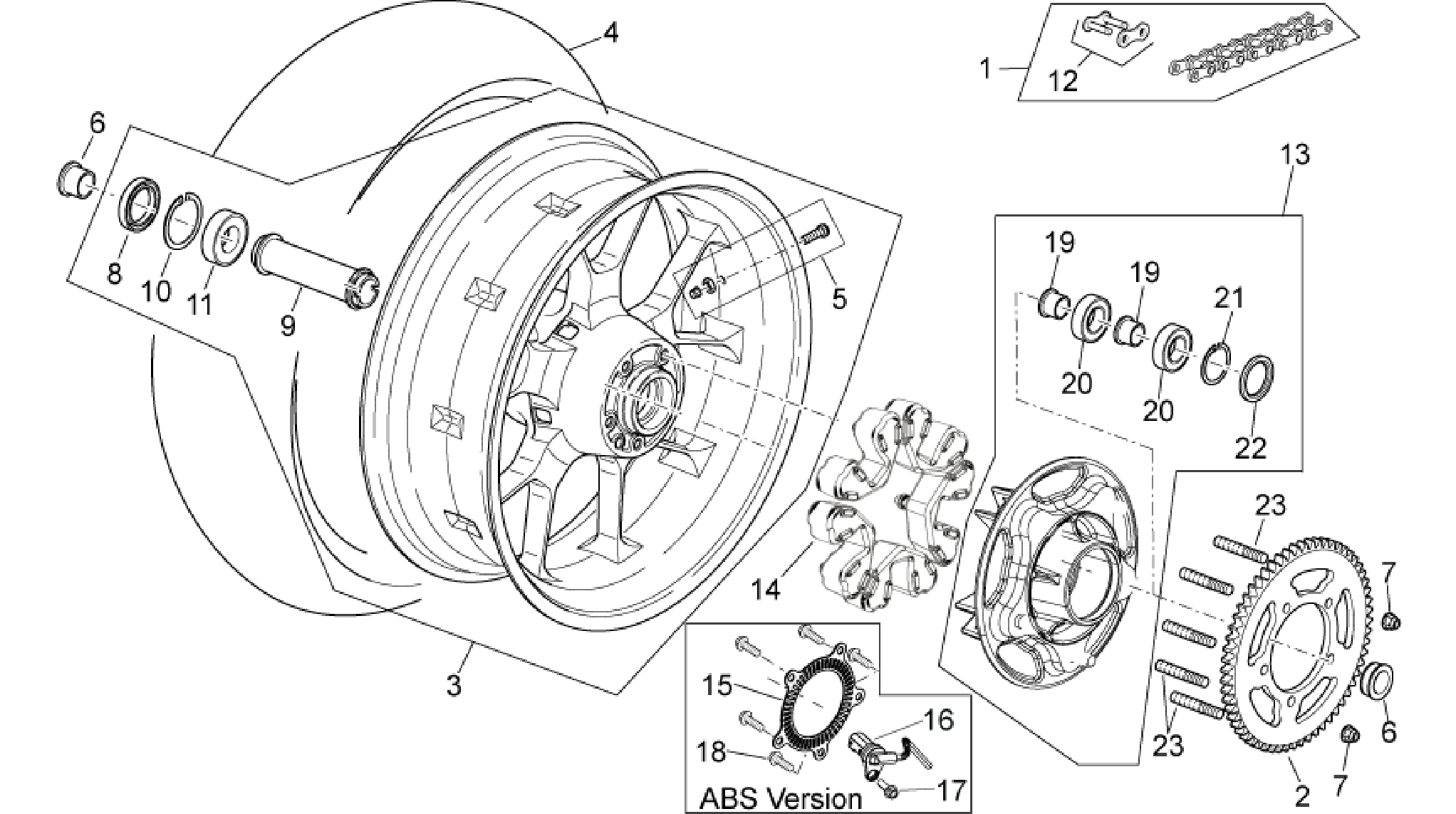 Rear wheel