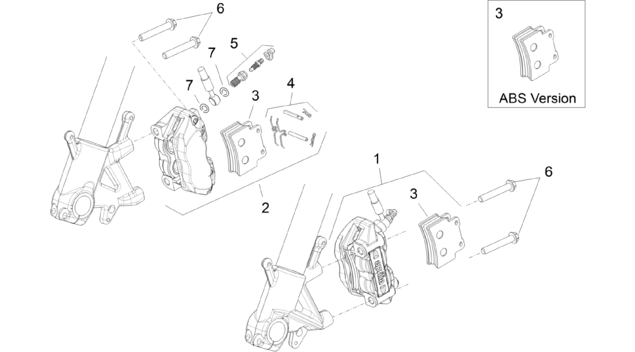 Front brake caliper