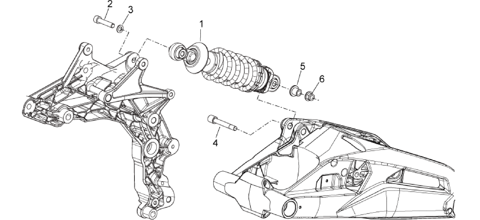 Rear shock absorber