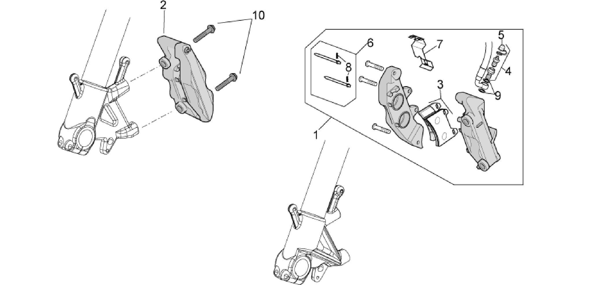 Front brake caliper