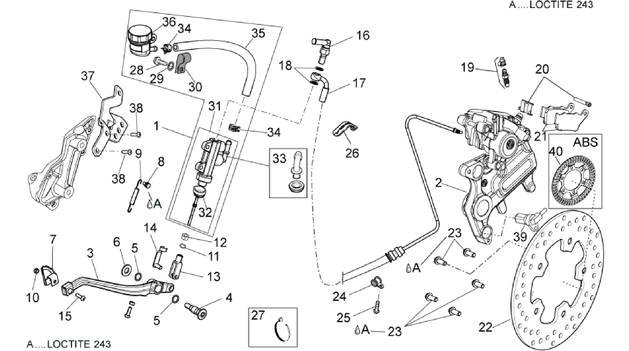 Rear brake system I