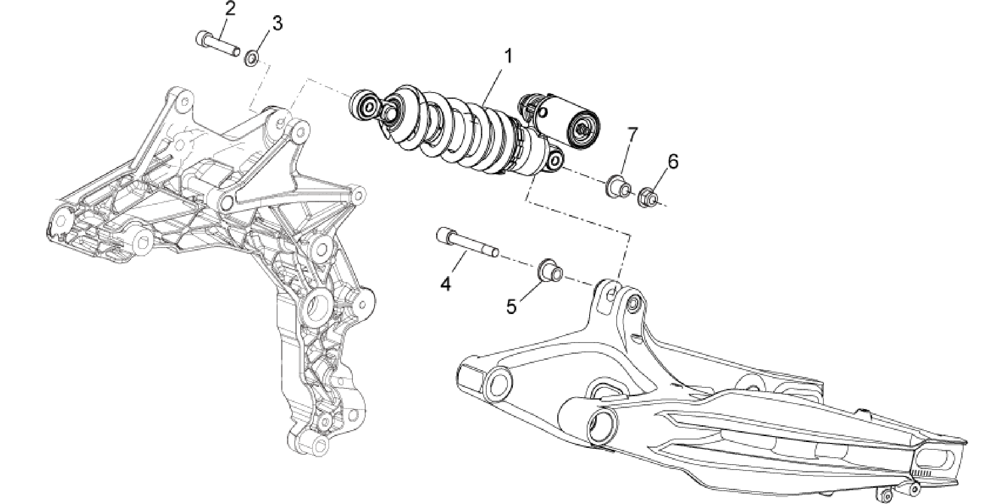 Rear suspension - Shock absorber/s
