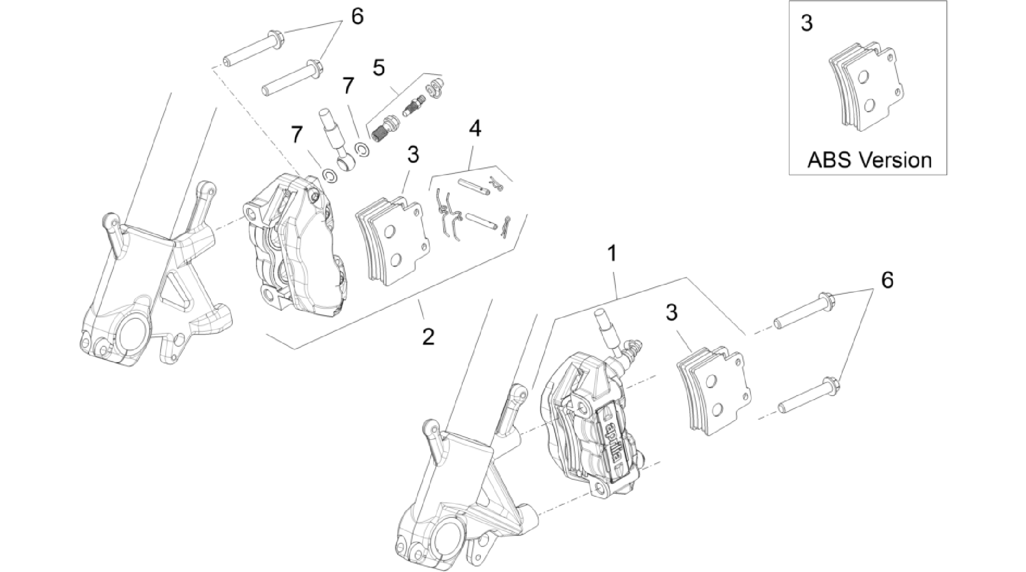 Front brake caliper