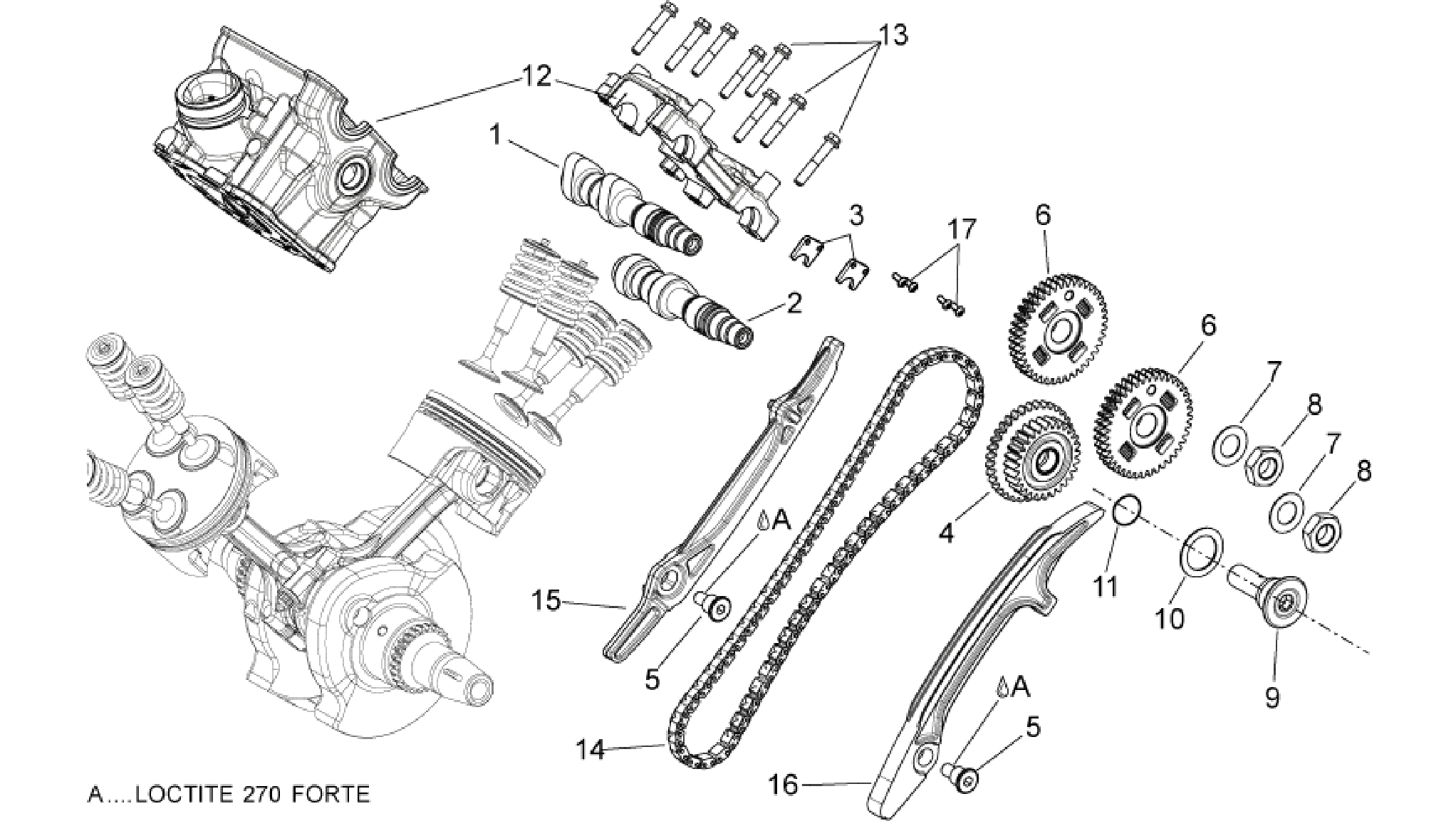 Rear cylinder timing system