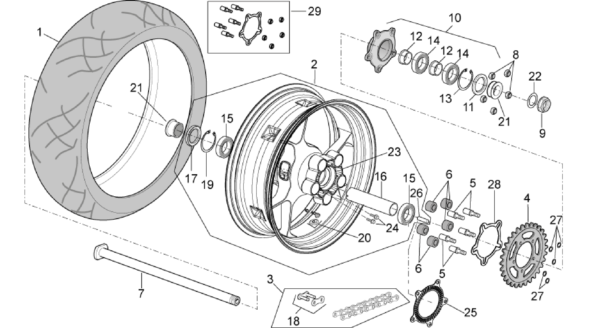 Rear wheel