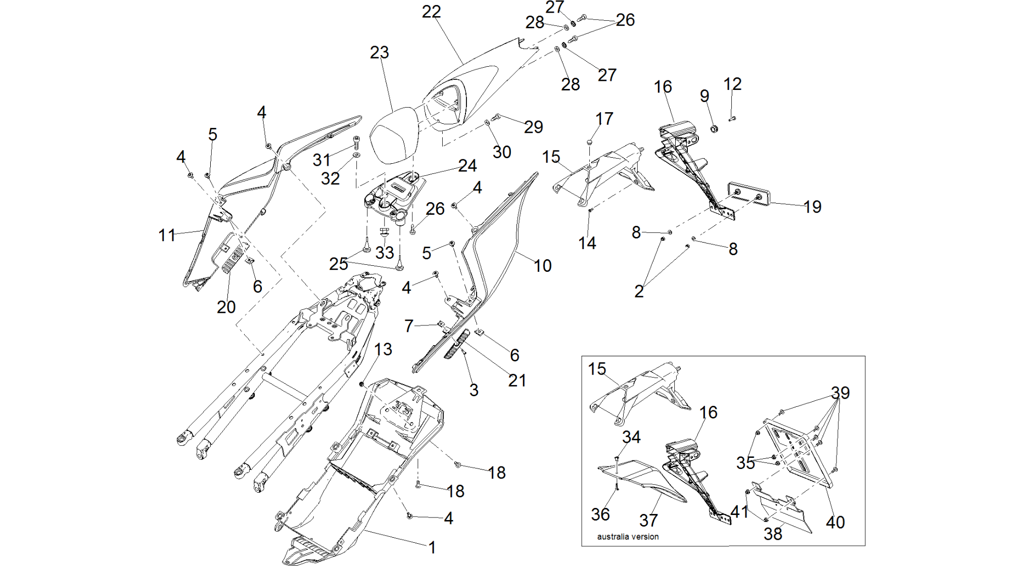 Rear body