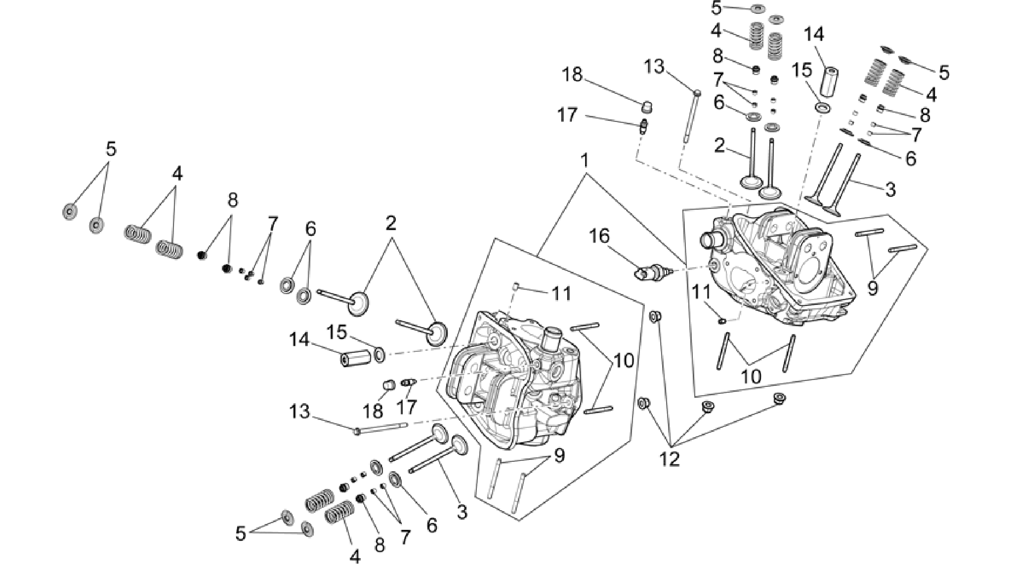 Cylinder head - valves