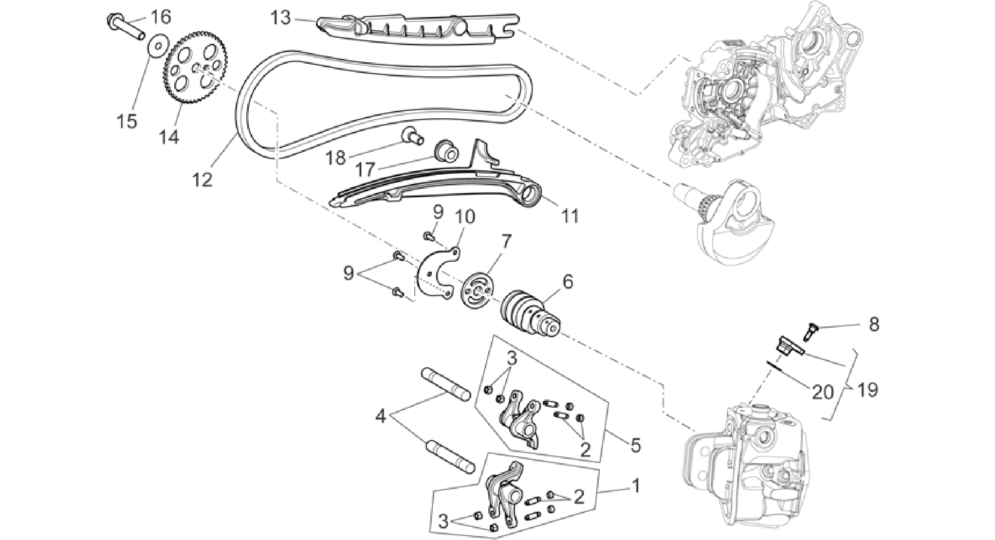 Front cylinder timing system