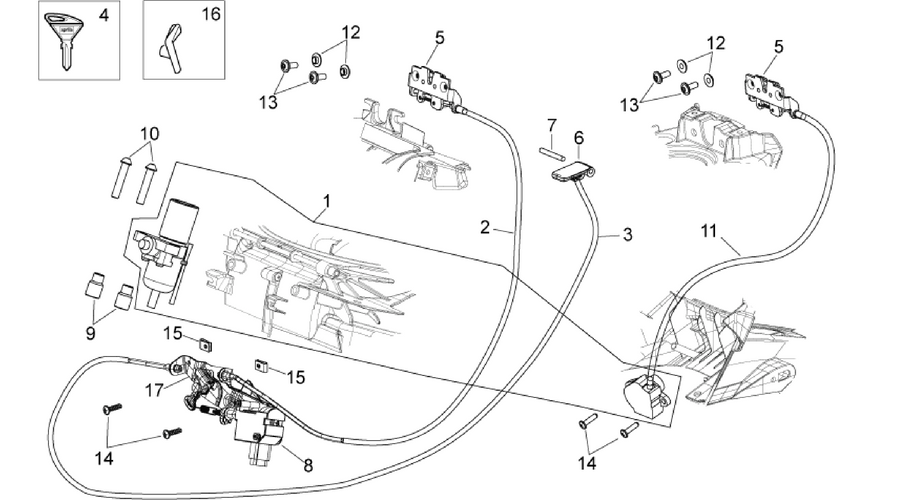 Lock hardware kit