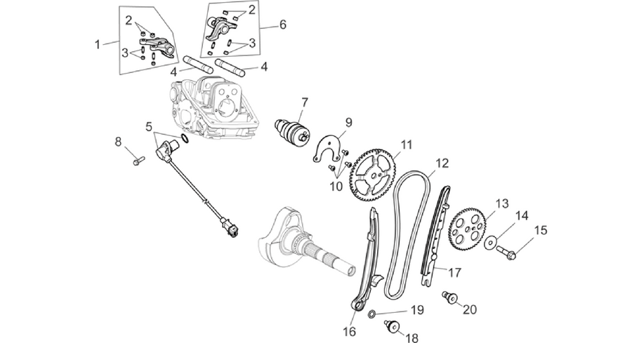 Rear cylinder timing system