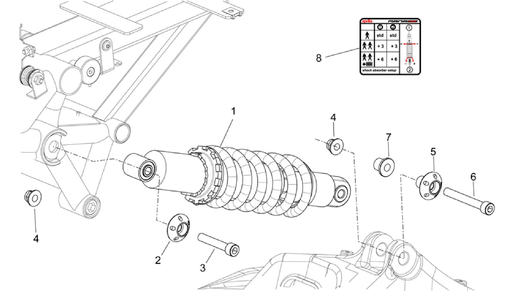Rear shock absorber