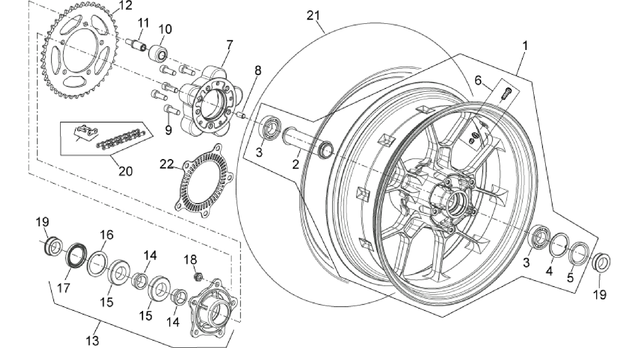 Rear wheel