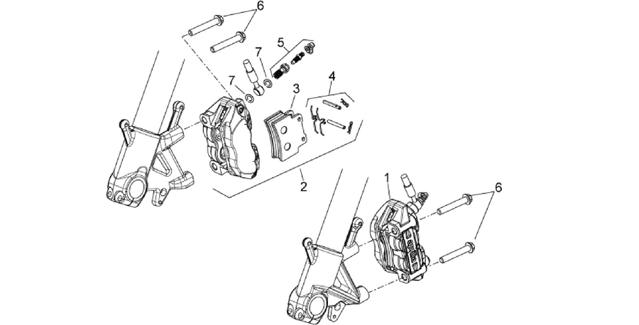 Front brake caliper