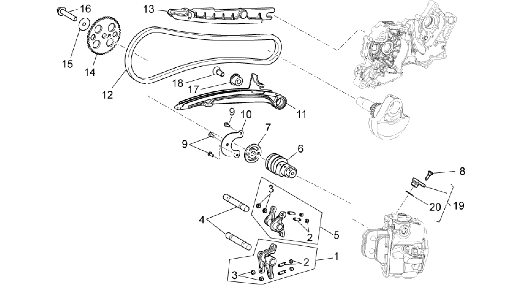 Front cylinder timing system