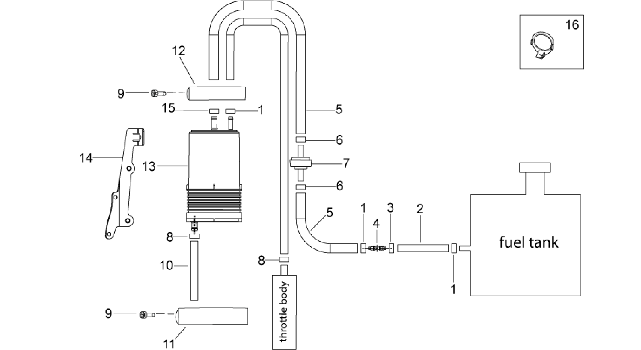 Fuel vapour recover system