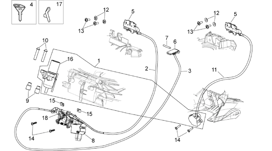 Lock hardware kit