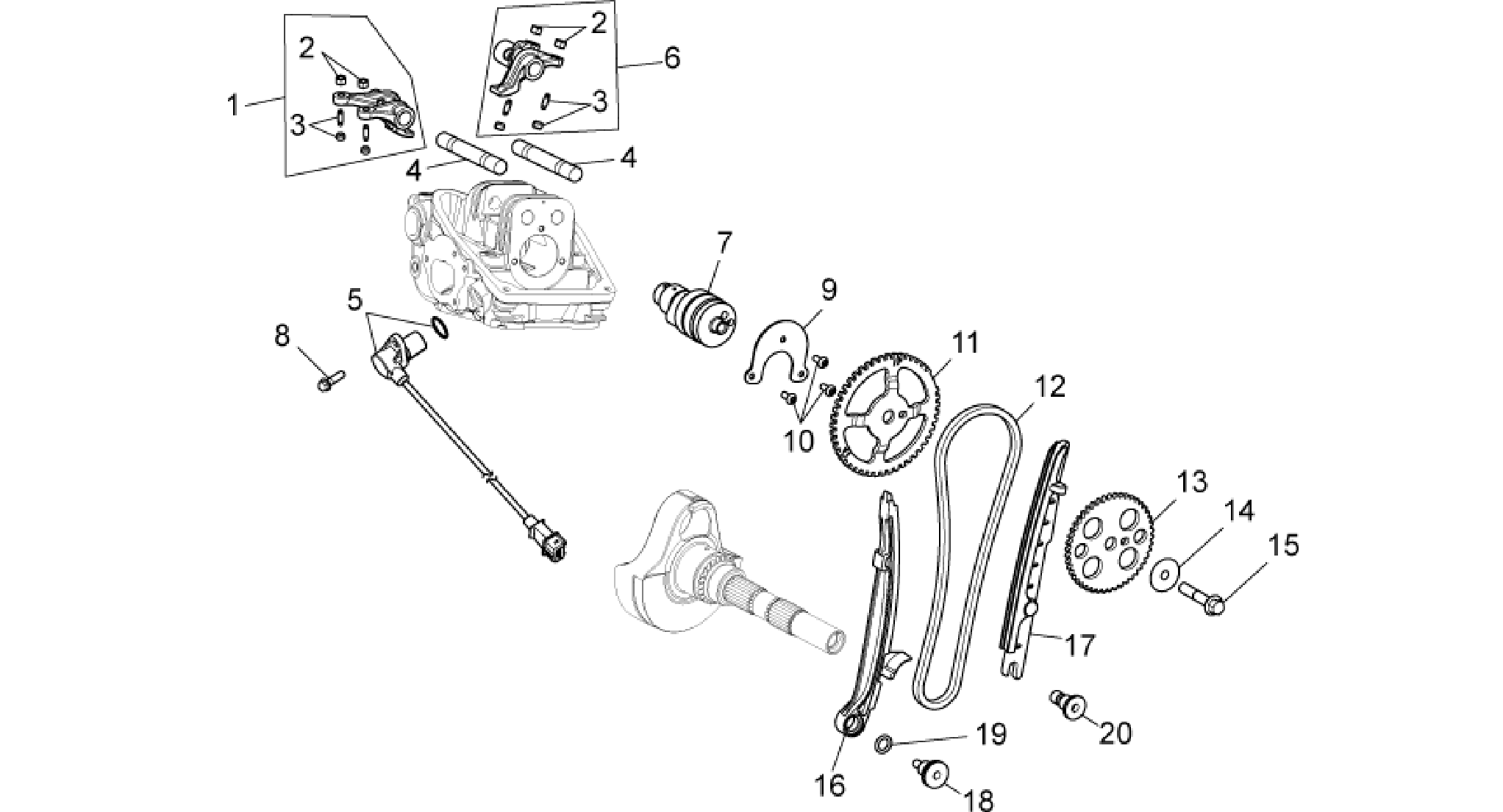 Rear cylinder timing system