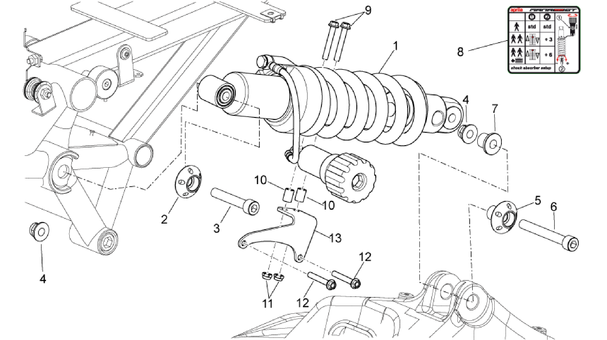 Rear shock absorber