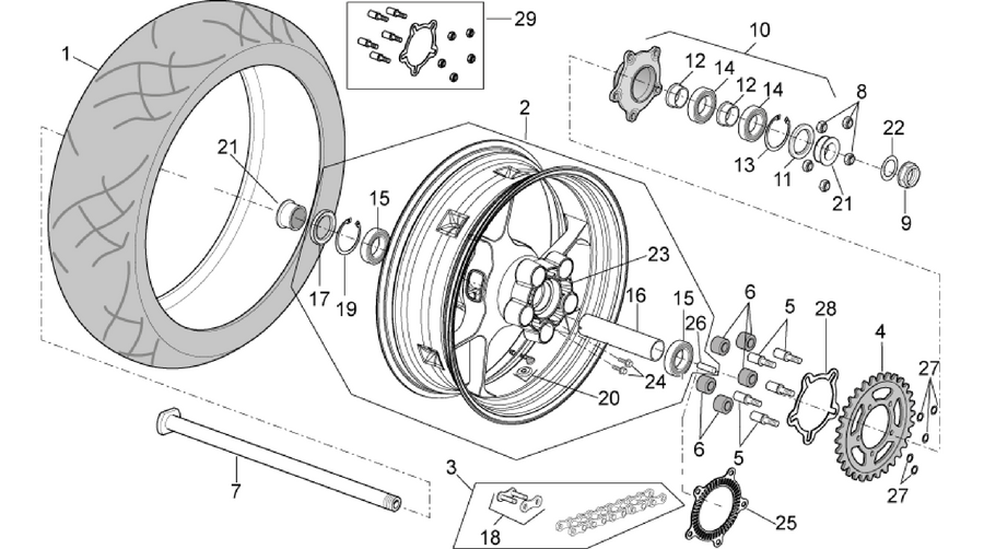 Rear wheel
