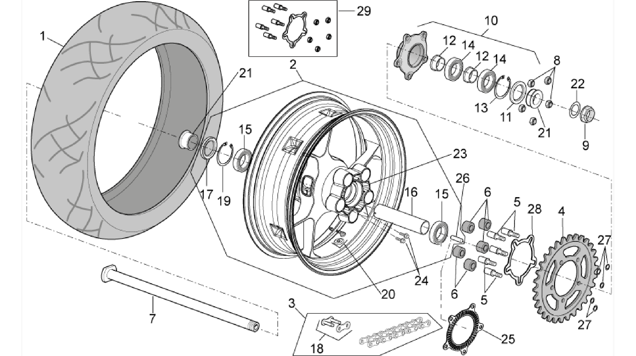 Rear wheel