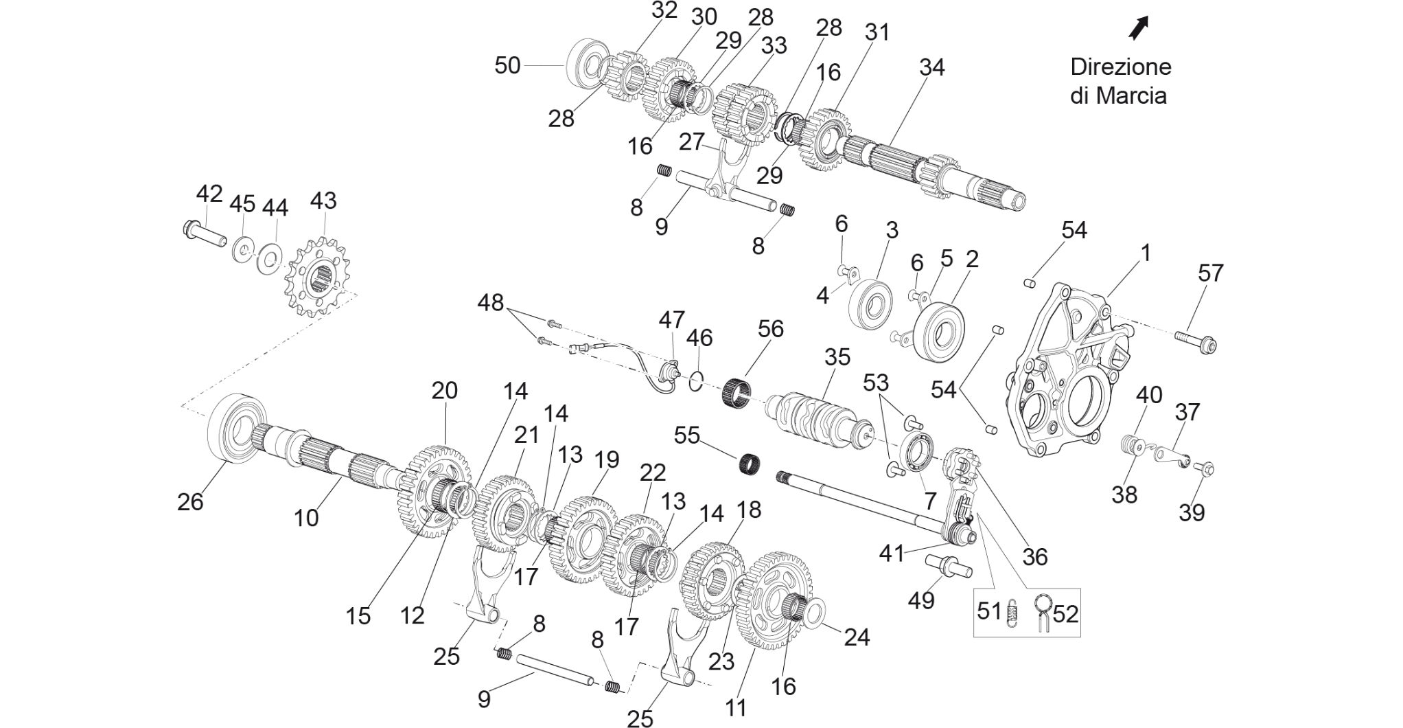 Gear box - Gear assembly