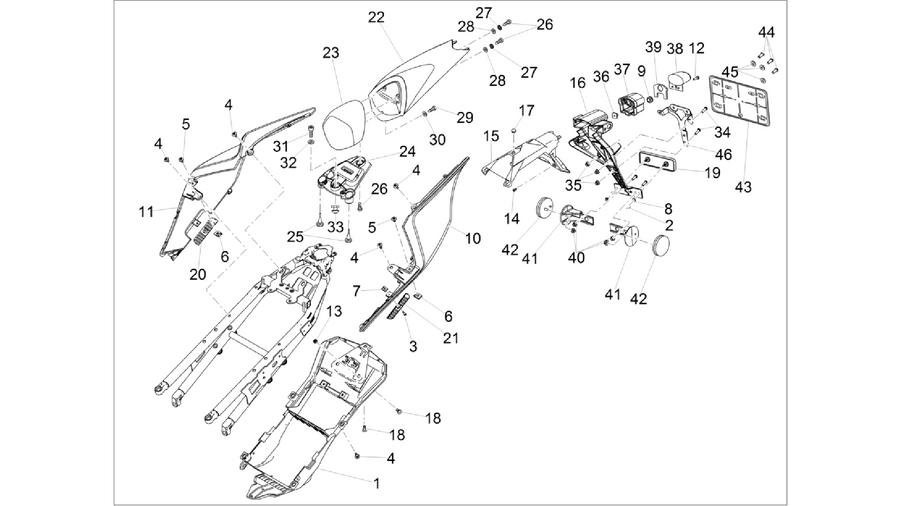 Rear body