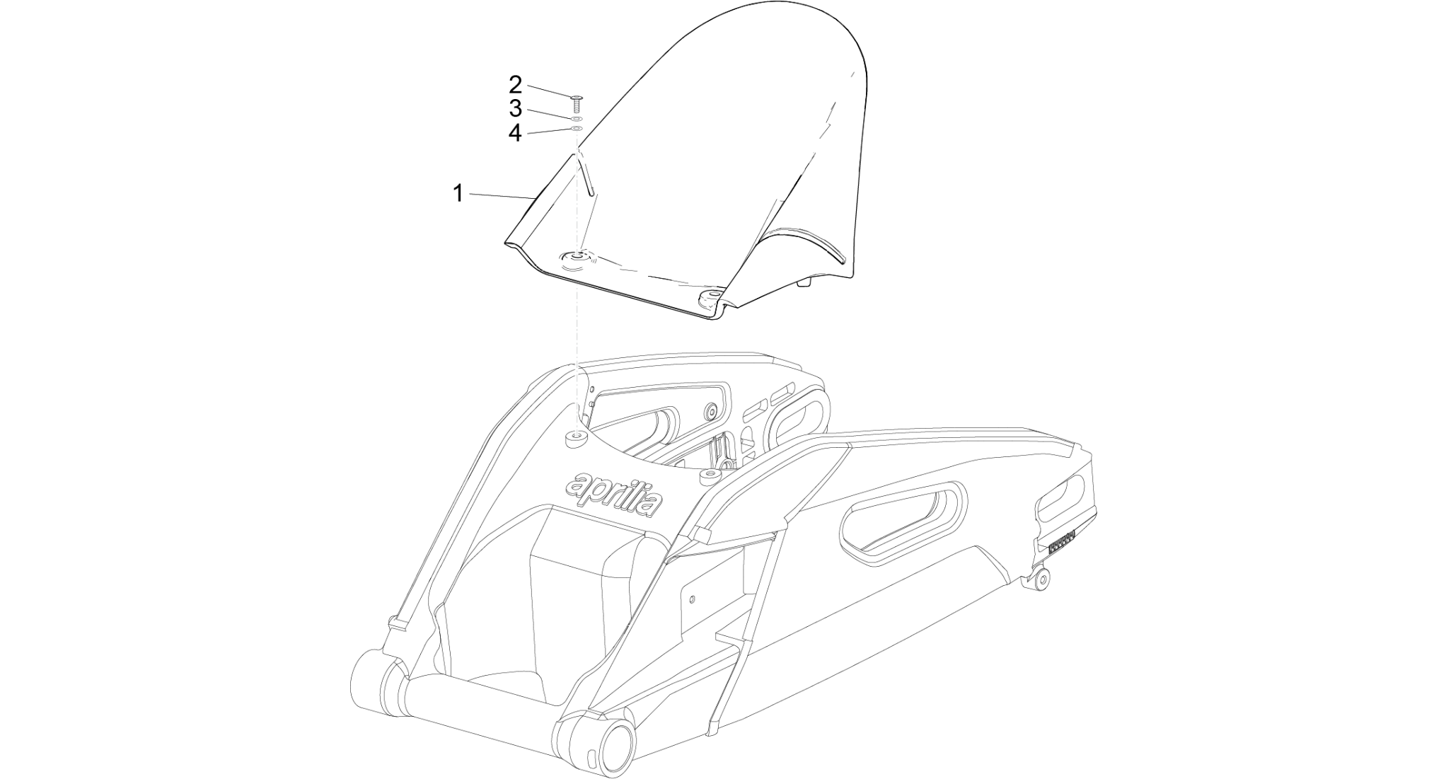 Rear mudguard