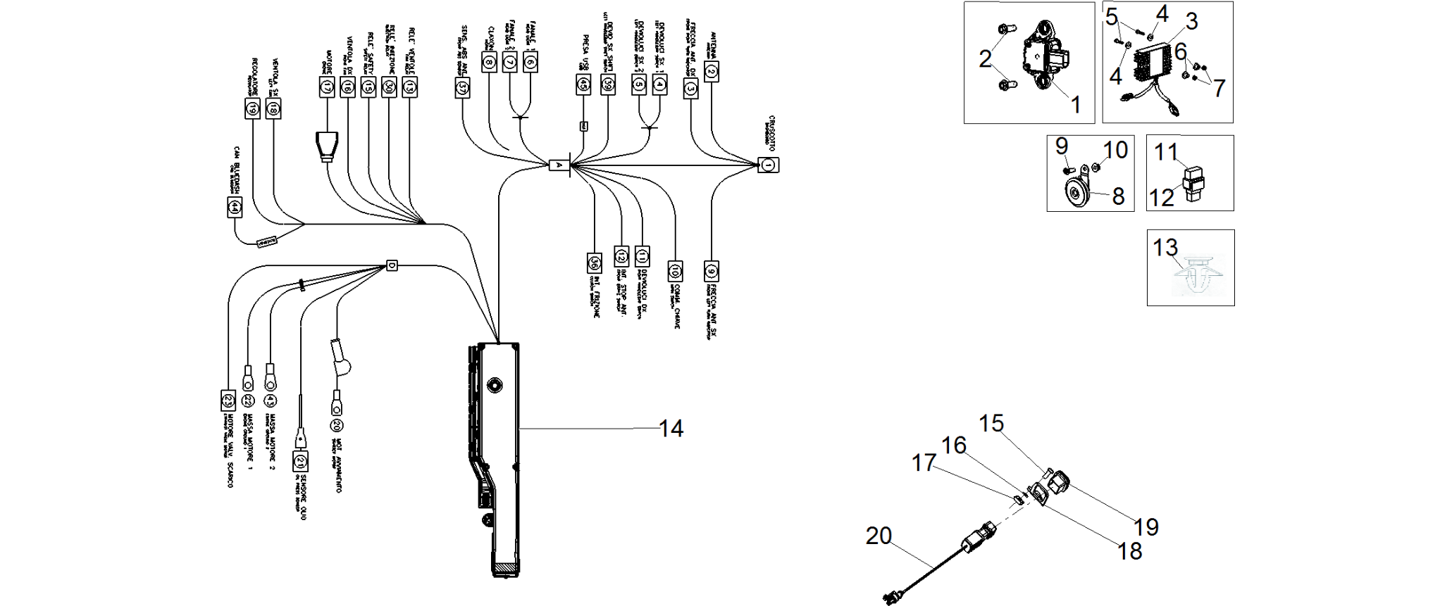 Front electrical system