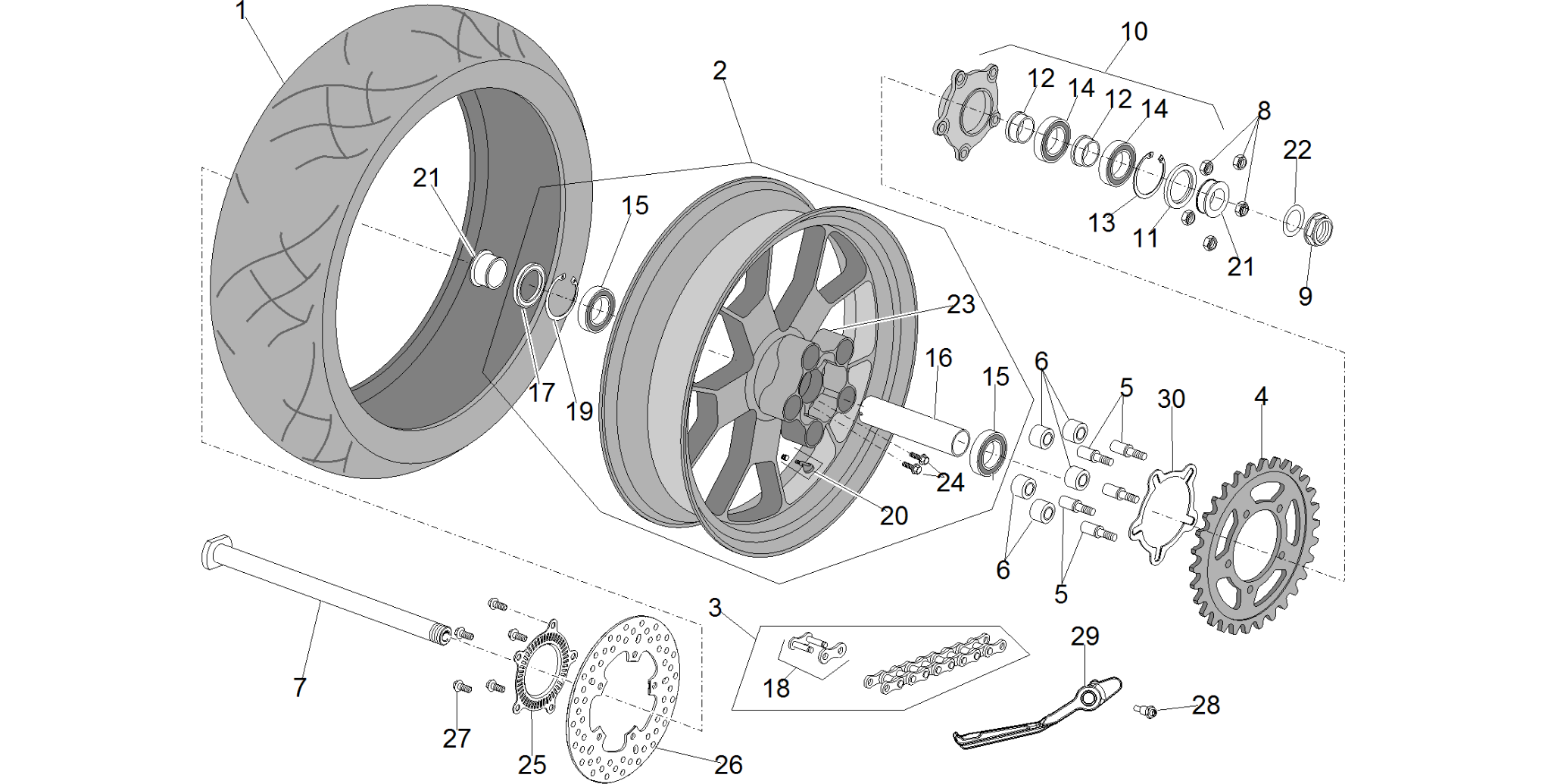 Rear wheel