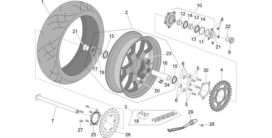 Rear wheel