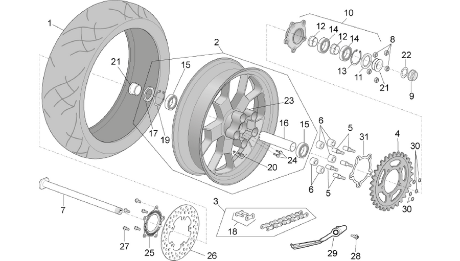 Rear wheel