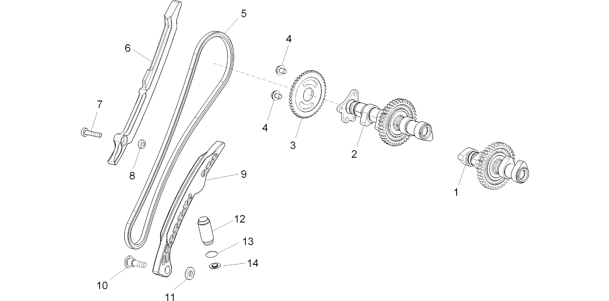 Rear cylinder timing system