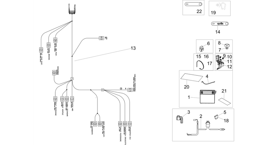 Rear electrical system