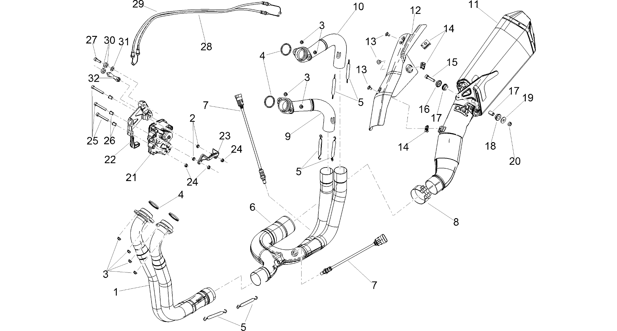 Exhaust pipe I