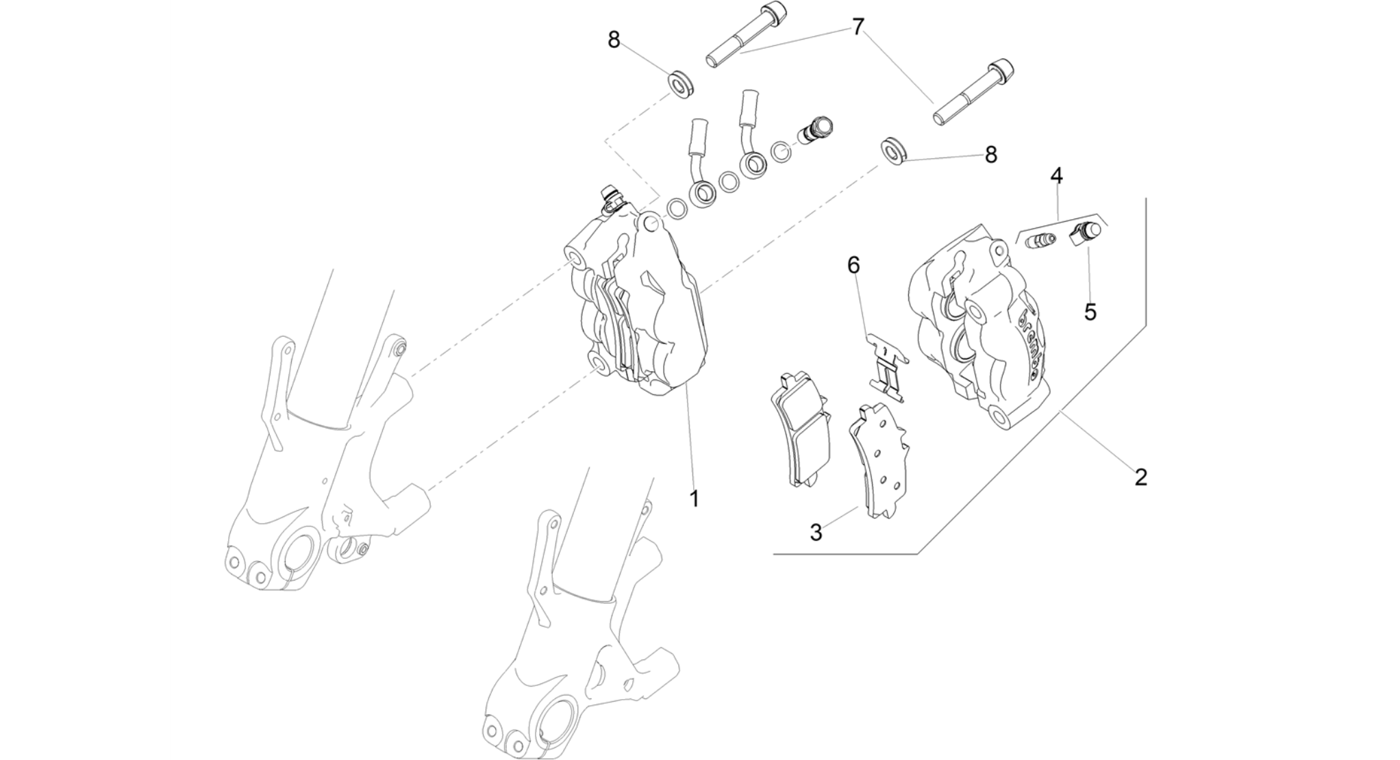 Front brake caliper