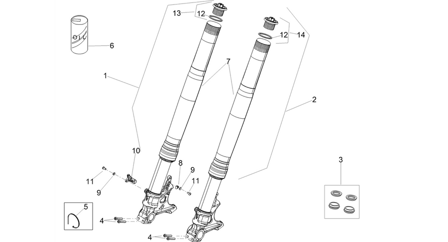 Front fork Ohlins