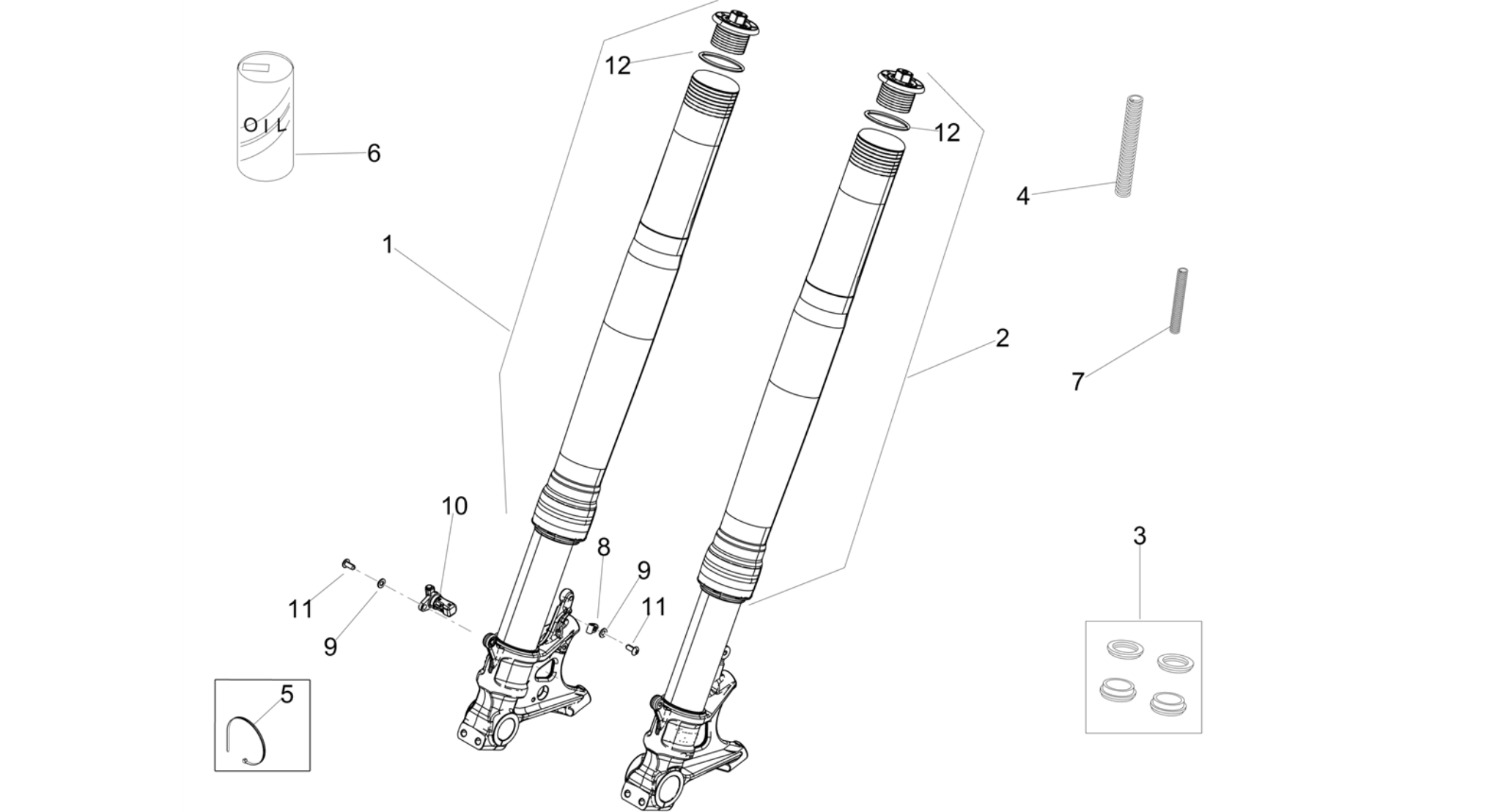 Front fork Ohlins