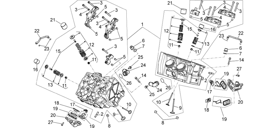Cylinder head - valves