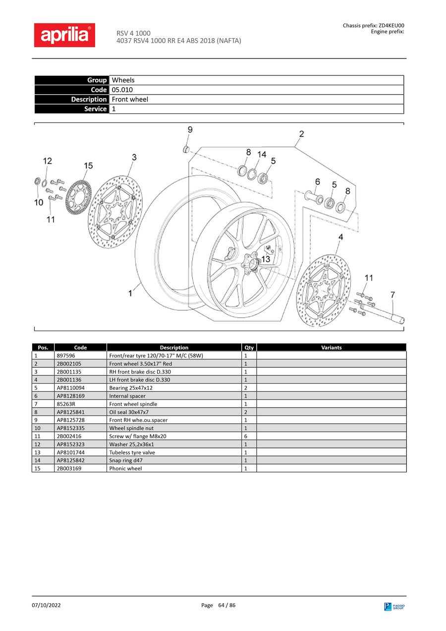 Front wheel