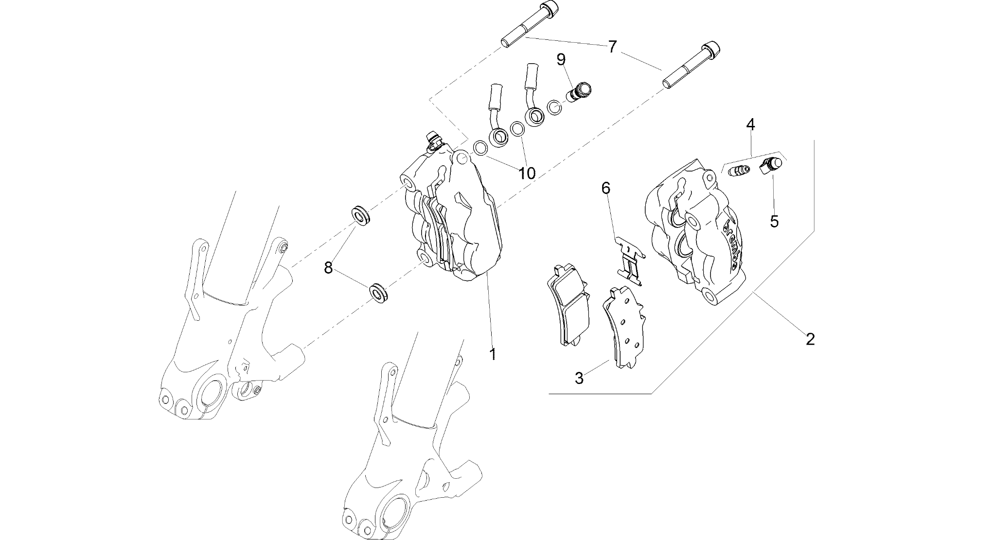 Front brake caliper