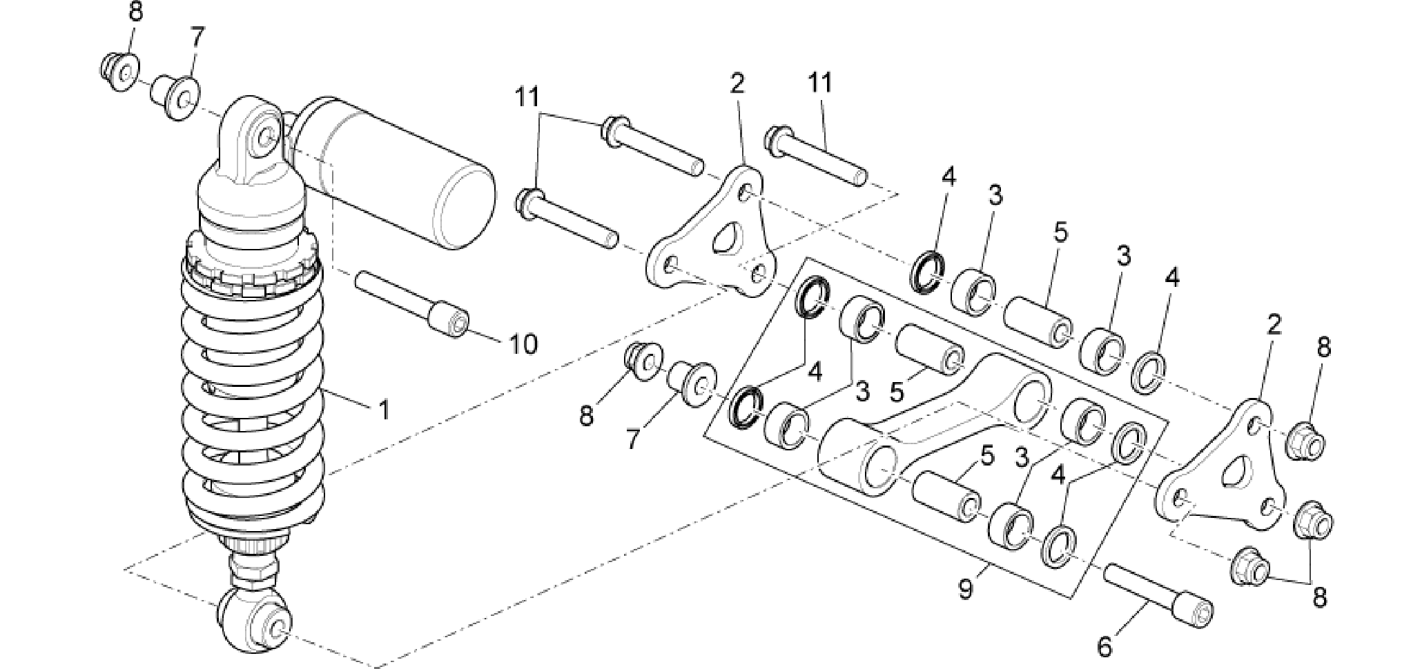 Rear damper
