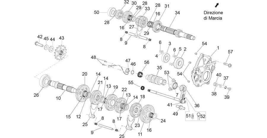 Gear box - Gear assembly
